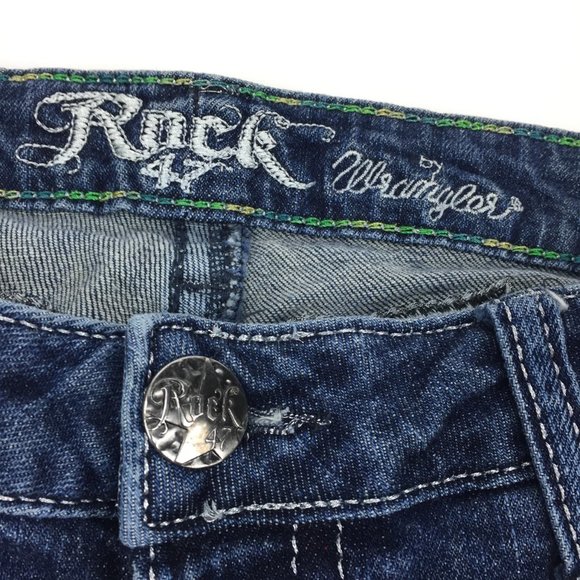 Ultra Low Rise ROCK 47 Wrangler Jeans Boot Cut 29 waist 31 length - Picture 3 of 6